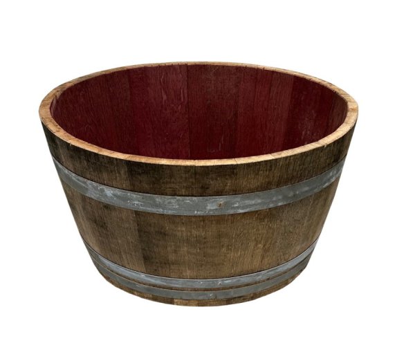 Holzfass 150 Liter, hell , 1/2 300 Liter Weinfass